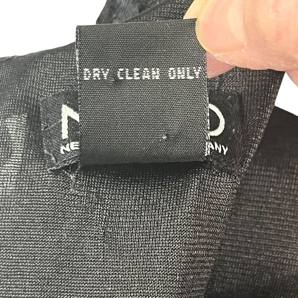 New York & Co. Burnout Velvet Black Sleeveless Whimsigoth Dress Size 12 - Picture 10 of 11